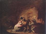 OSTADE, Adriaen Jansz. van Brawl agf oil on canvas